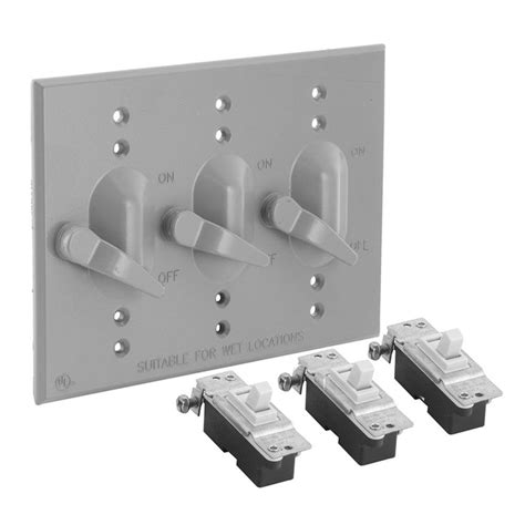 3 gang electrical box covers|3 gang weatherproof switch cover.